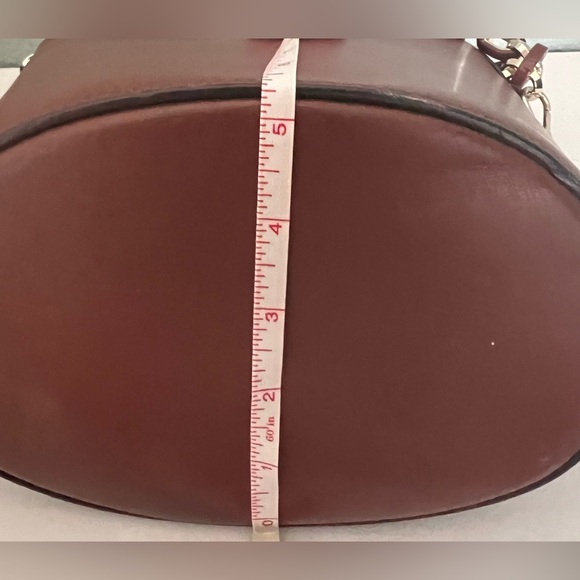 Elegant Brown and Pink Women's Bucket Bag - Picture 7 of 9